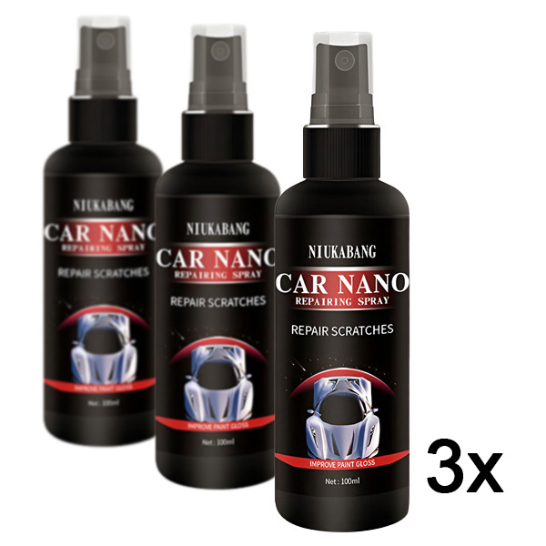 3x Spray Nano para Reparação de Riscos em Carros | CAREASE
