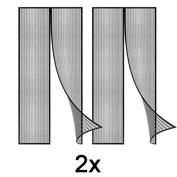 2x Rede mosquiteira magnética para portas | INSECTPROTECT