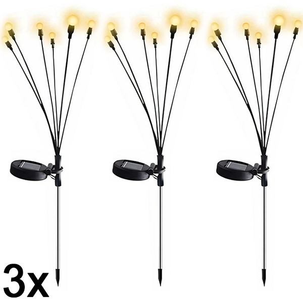 3x Luzes Solares com Dois Modos (6 Lâmpadas) | SOMPEX