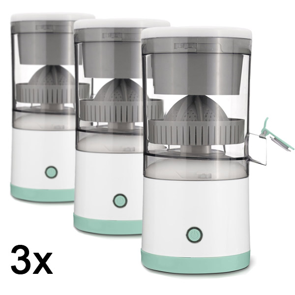 3x Espremedor de fruta elétrico – 400 ml, 45W, recarregável por USB | VITAPRESS